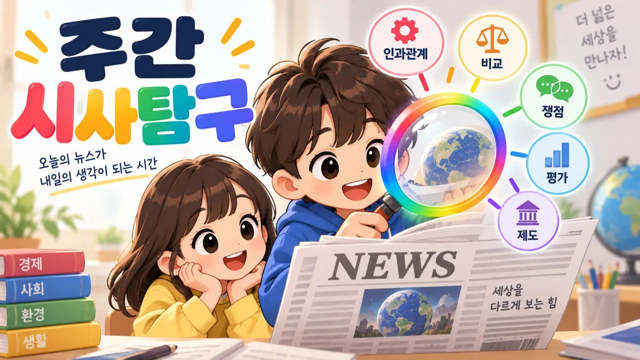 [초4~6] 주간 시사탐구 : 이번 주 이슈, 관점으로 키우는 시사문해력