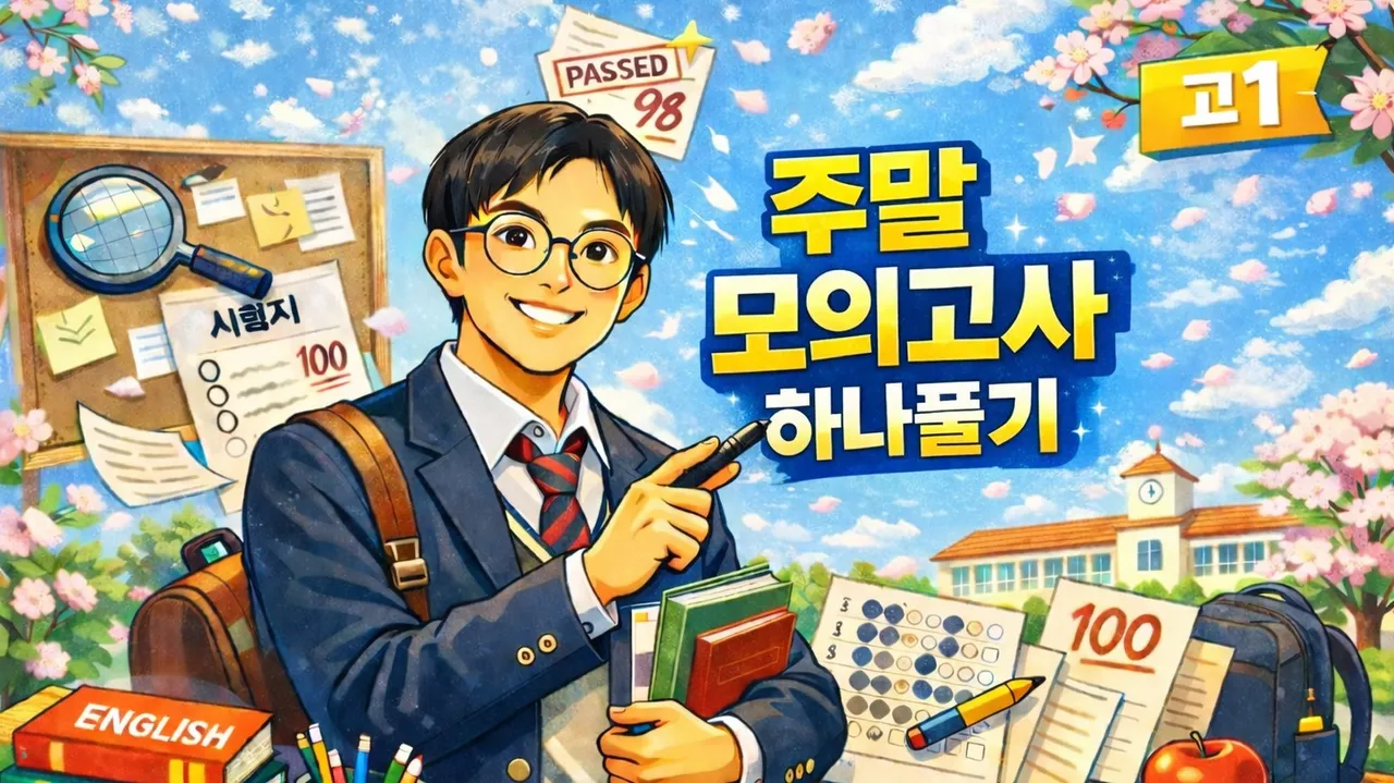 [현서] 새학기특가 30%세일<고1> 주말 3시간 영어집중! 모의고사 하나풀기!
