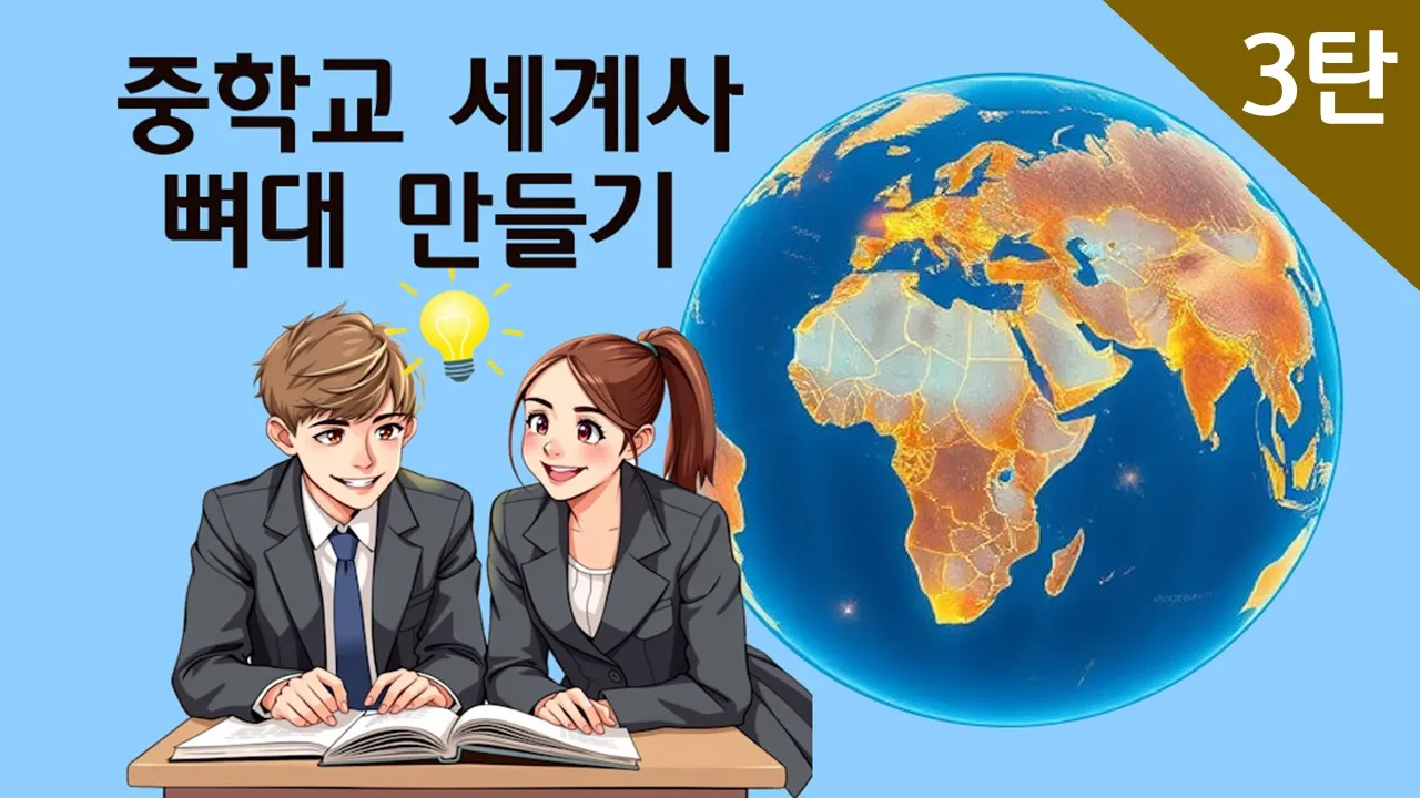 중학교 세계사 3탄 : 지도 위에 입체적으로 살아나는 세계사!